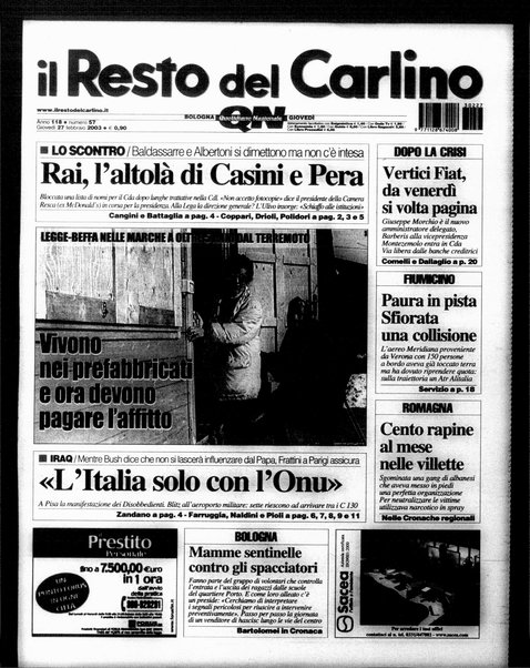 Il Resto del Carlino : giornale dell'Emilia